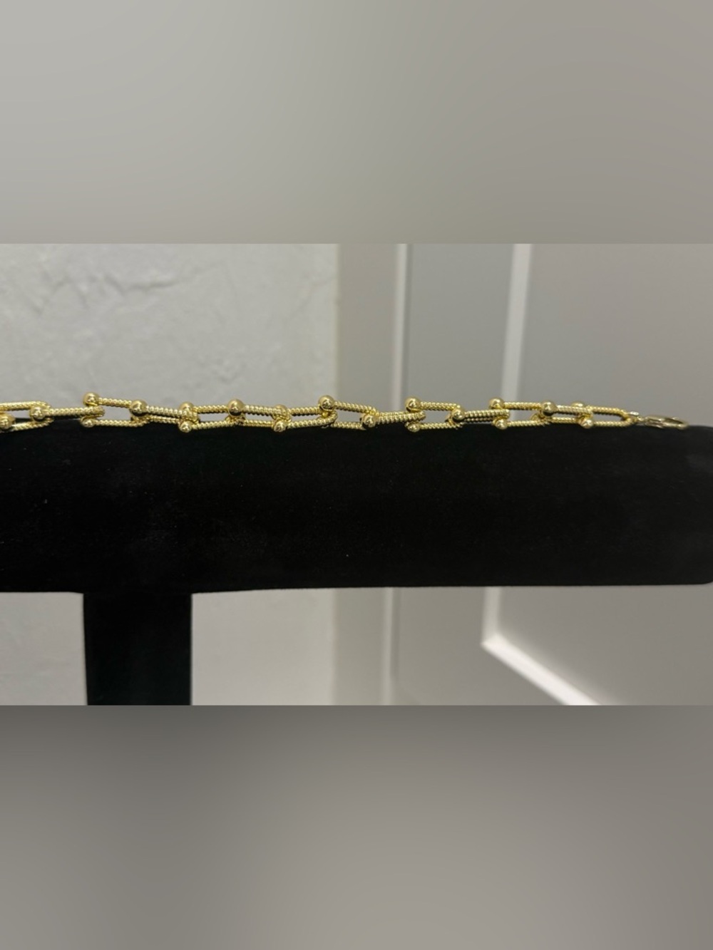 Gold Link & Bead Chain Bracelet - Women Jewelry - Picture 3 of 4